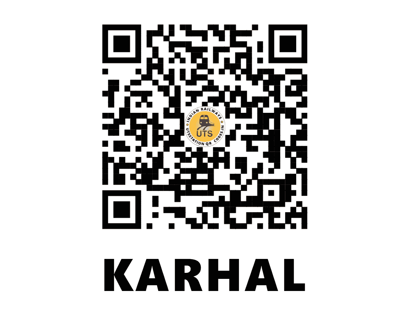 UTS QR Code for KARHAL - KAHL - NC (UTTAR PRADESH)